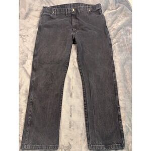 Wrangler 13MWZWK Cowboy Cut Original Fit Jeans Mens 44x34 Faded Black Denim